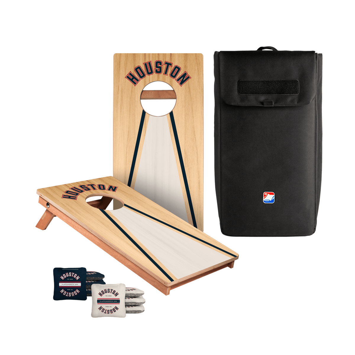 Houston Football Gameday Backyard 1x2 ft Cornhole Board Set - WACA - 500455 - WB | American Cornhole Association