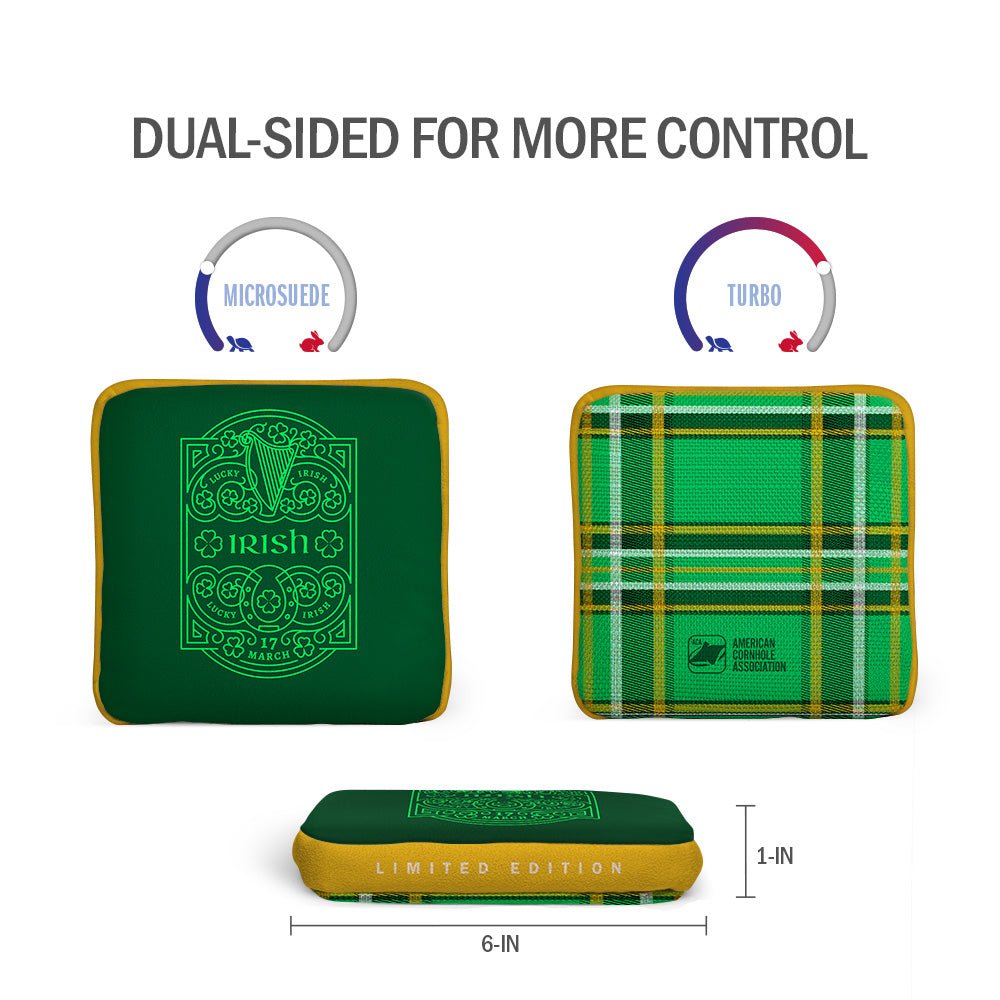 Irish St. Paddys Day Limited Edition Synergy Edge Cornhole Bags | 03.25 Drop - American Cornhole Association