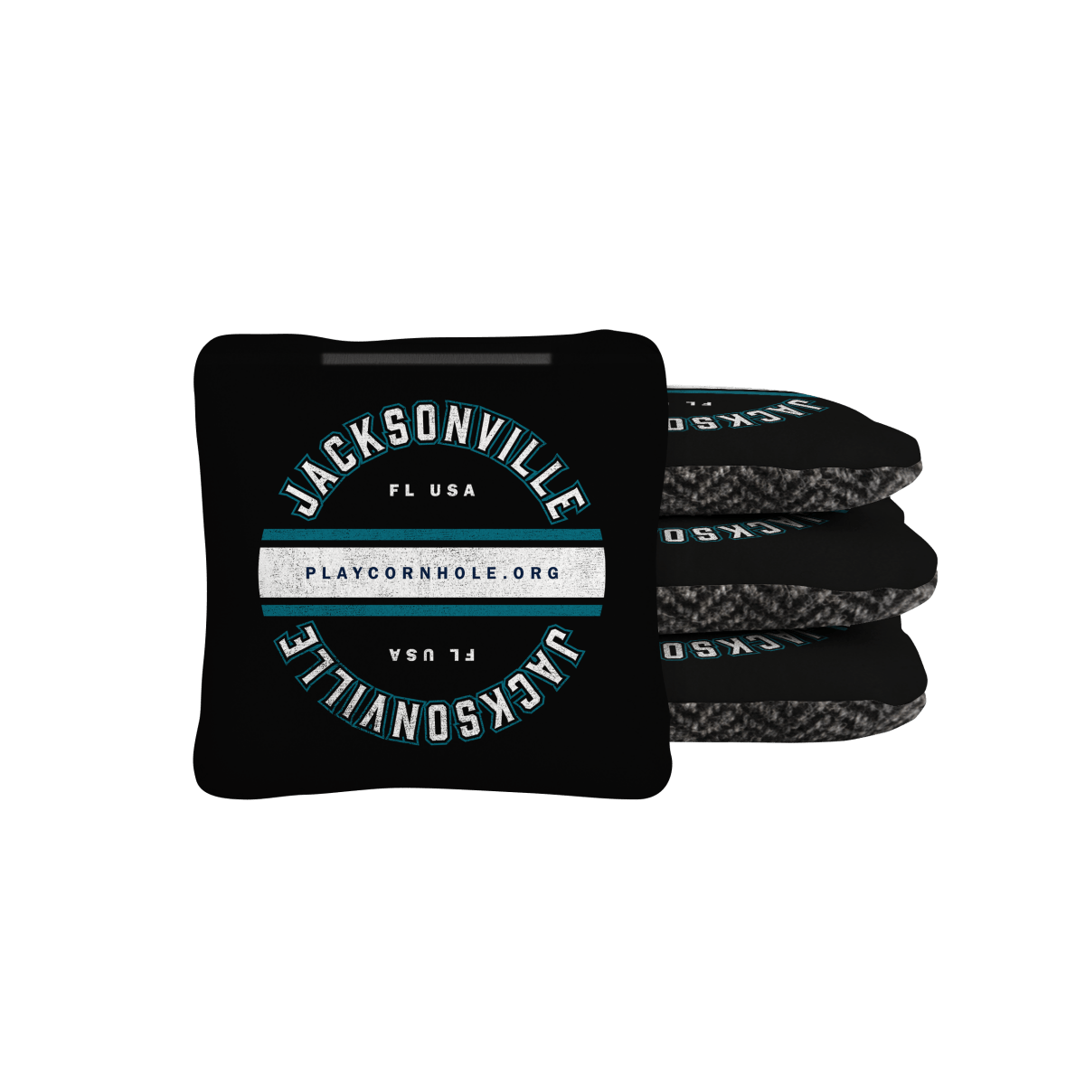 Jacksonville Football Gameday Backyard 1x2 ft Cornhole Board Set - WACA - 500436 - WB | American Cornhole Association