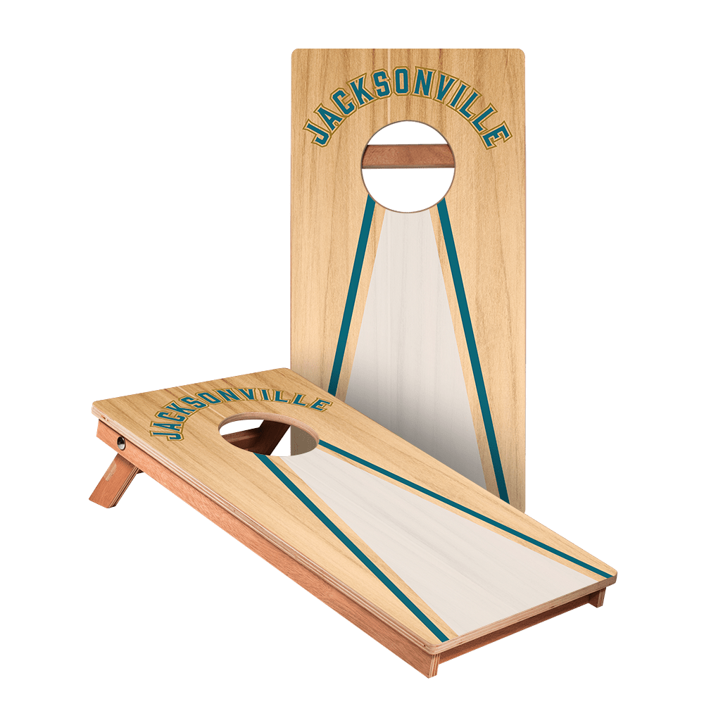 Jacksonville Football Gameday Backyard 1x2 ft Cornhole Board Set - WACA - 500436 - WB | American Cornhole Association