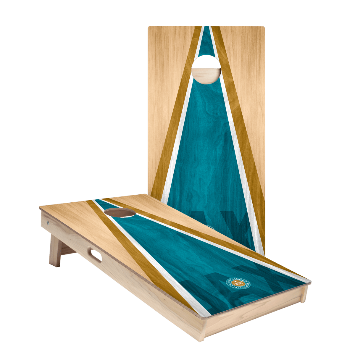 Jacksonville Football Gameday Classic Triangle Star Cornhole Boards, - American Cornhole Association