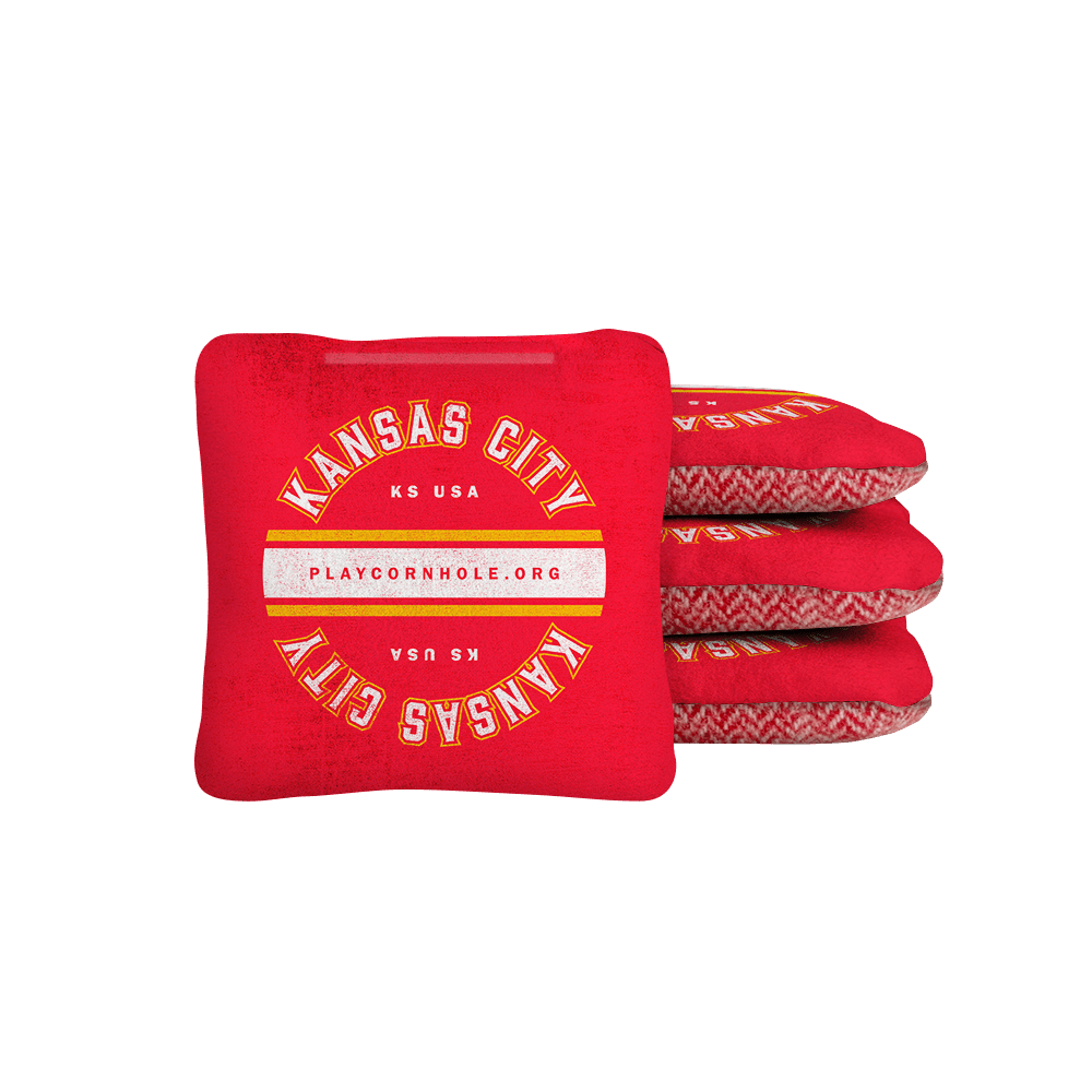 Kansas City Football Gameday Backyard 1x2 ft Cornhole Board Set - WACA - 500437 - WB | American Cornhole Association