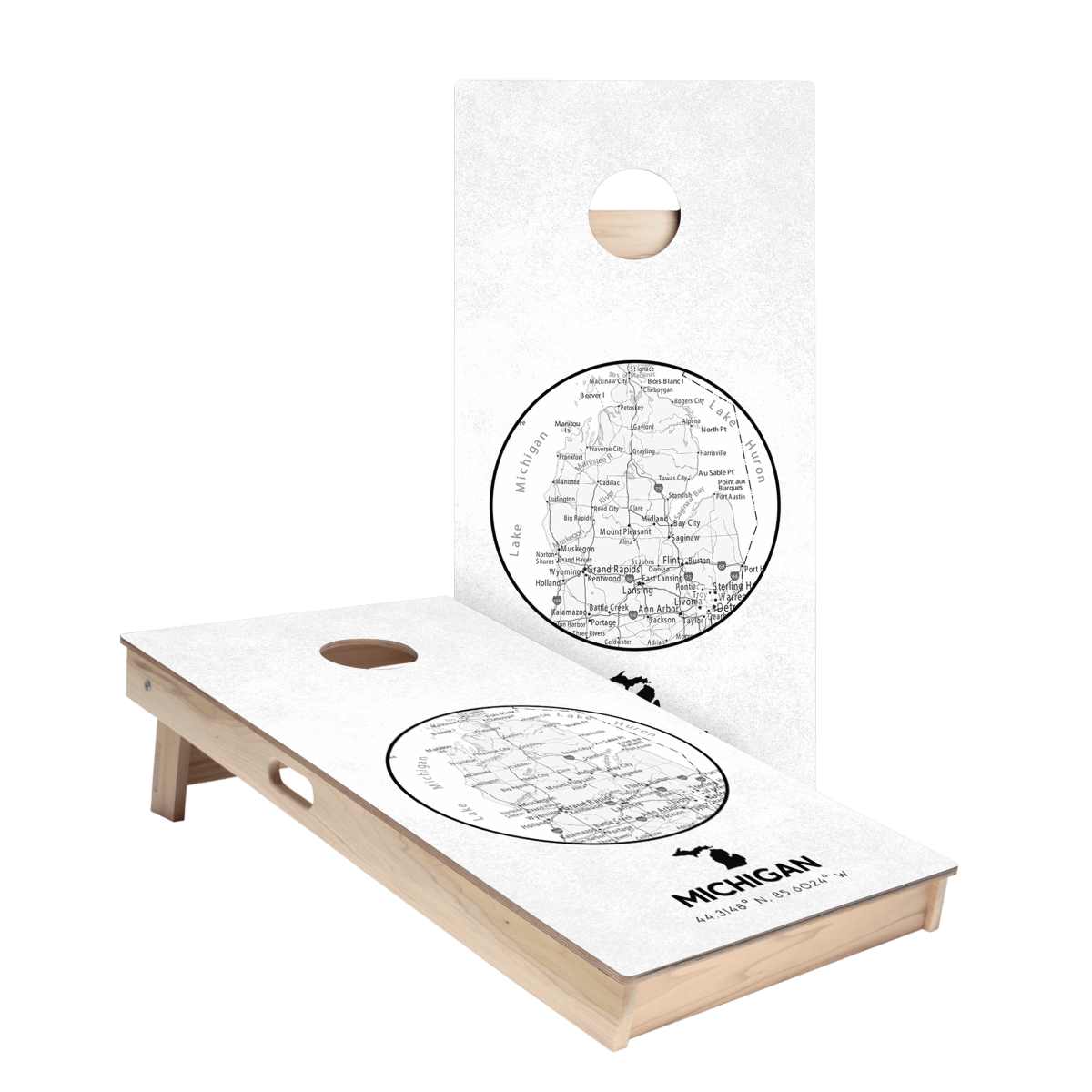 Michigan State Map Star Cornhole Boards, - American Cornhole Association