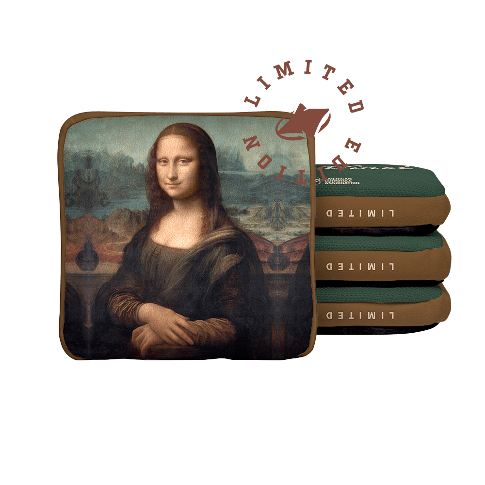 Mona Lisa Limited Edition Synergy Edge Cornhole Bags | 05.24 Drop - | American Cornhole Association