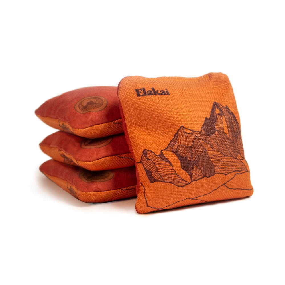 Mount Elakai Cornhole Bags, Orange Horizon - American Cornhole Association