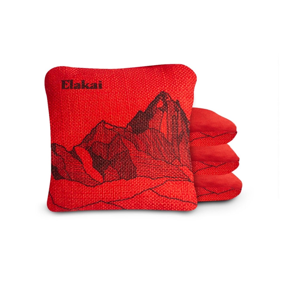 Mount Elakai Cornhole Bags - Red Lava EGCB66TS - 03 | American Cornhole Association