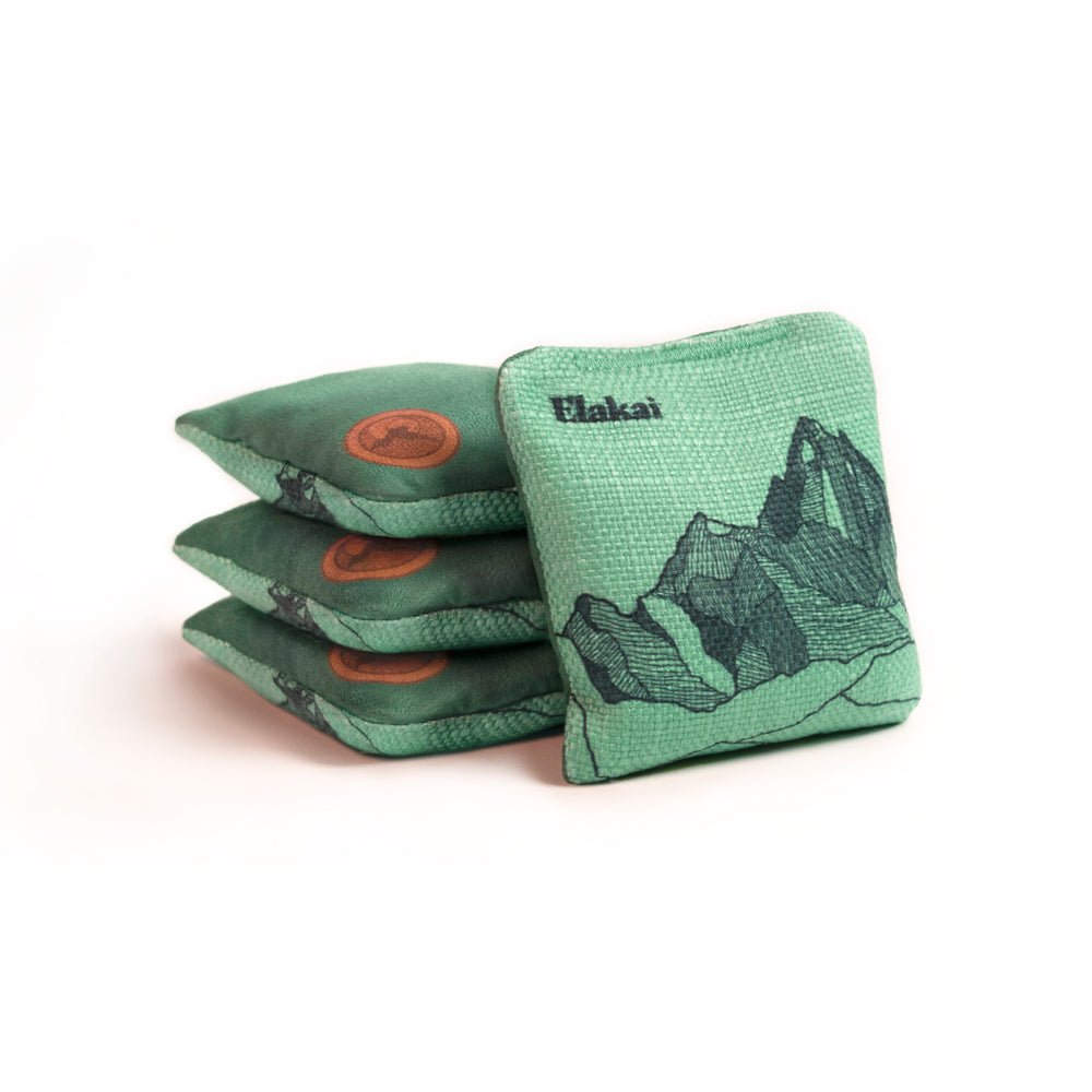 Mount Elakai Travel - Size Cornhole Bags, Aquamarine Teal - American Cornhole Association