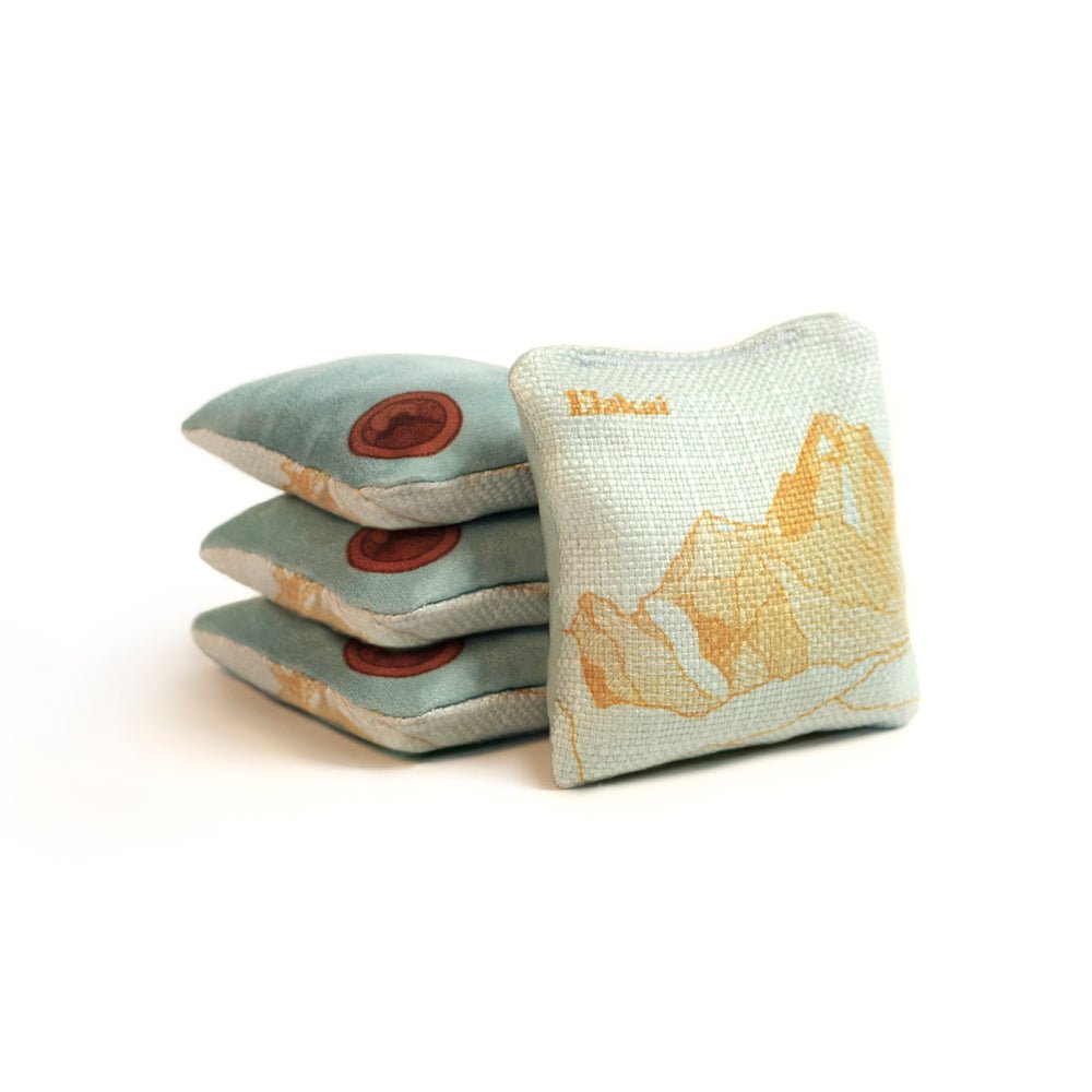 Mount Elakai Travel - Size Cornhole Bags, Light Blue Mineral - American Cornhole Association