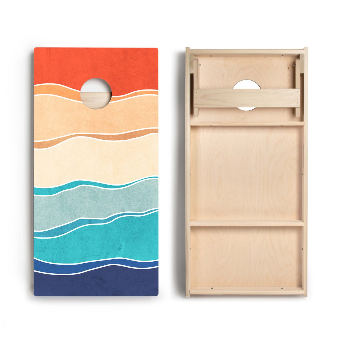 Multi - Color Waves Star Cornhole Boards, - American Cornhole Association