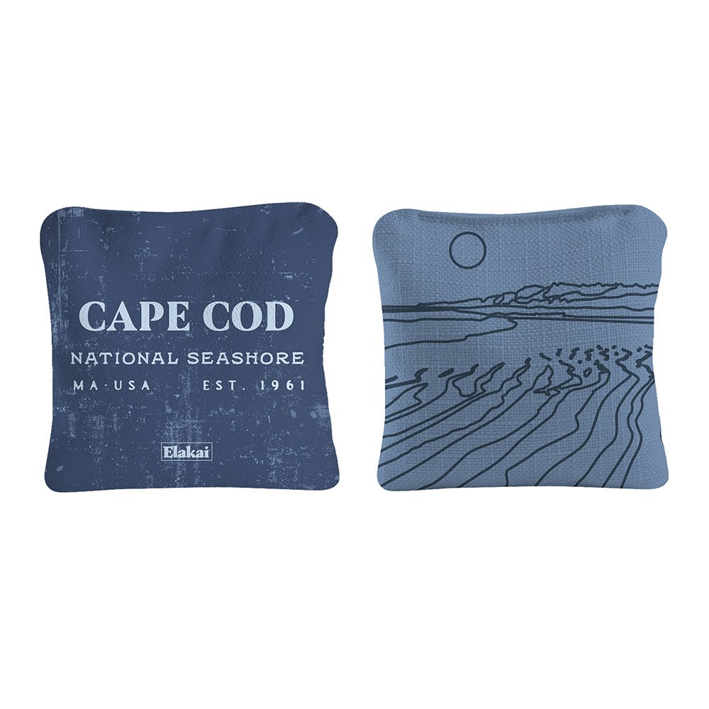 National Parks Cape Cod Cornhole Bags, Blue - American Cornhole Association
