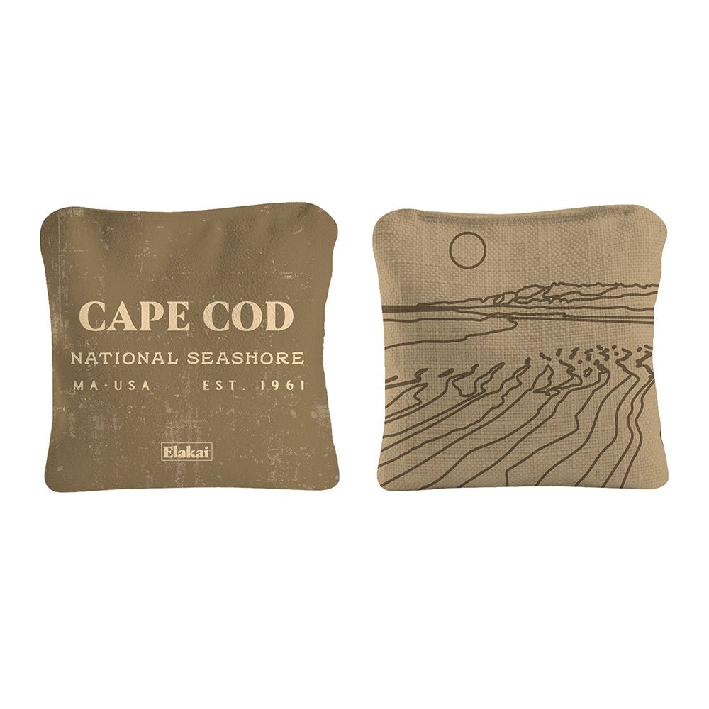 National Parks Cape Cod Cornhole Bags, Tan - American Cornhole Association
