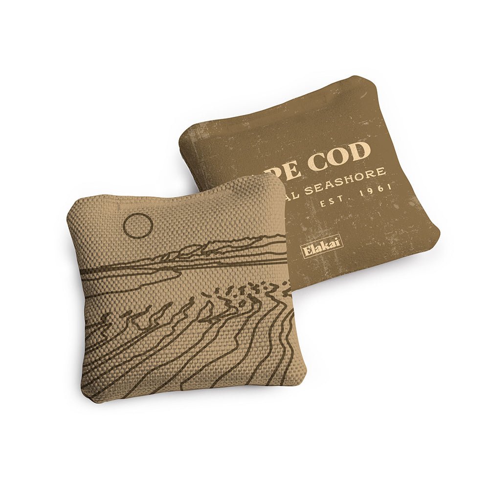 National Parks Cape Cod Travel - Size Cornhole Bags, Tan - American Cornhole Association