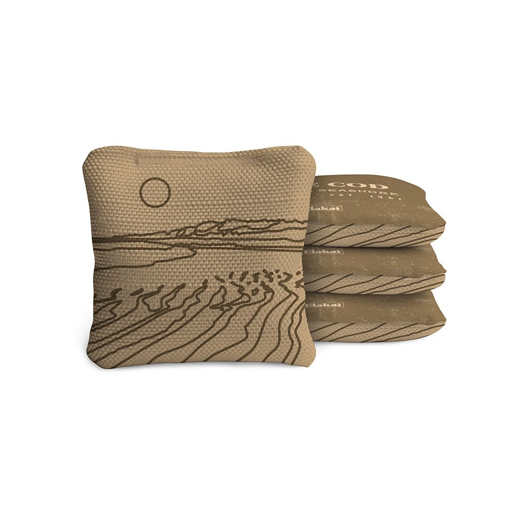 National Parks Cape Cod Travel - Size Cornhole Bags, Tan - American Cornhole Association