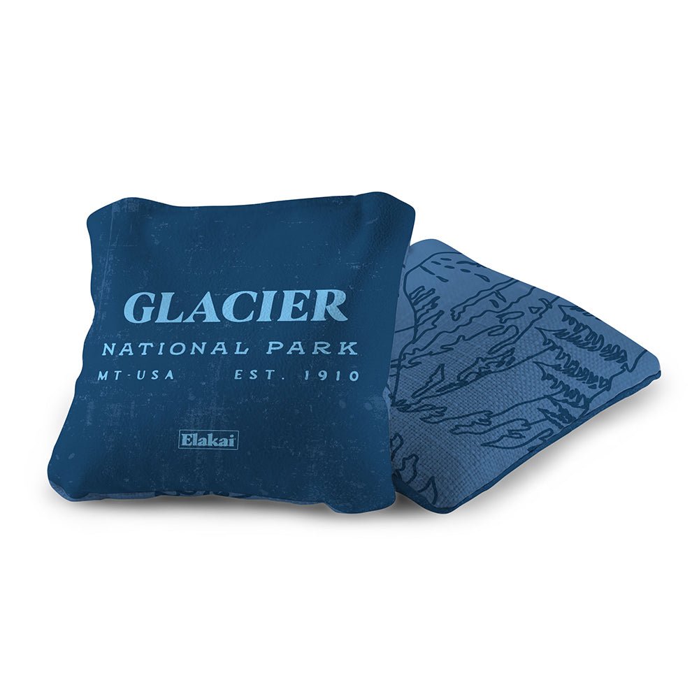 National Parks Glacier Cornhole Bags, Blue - American Cornhole Association