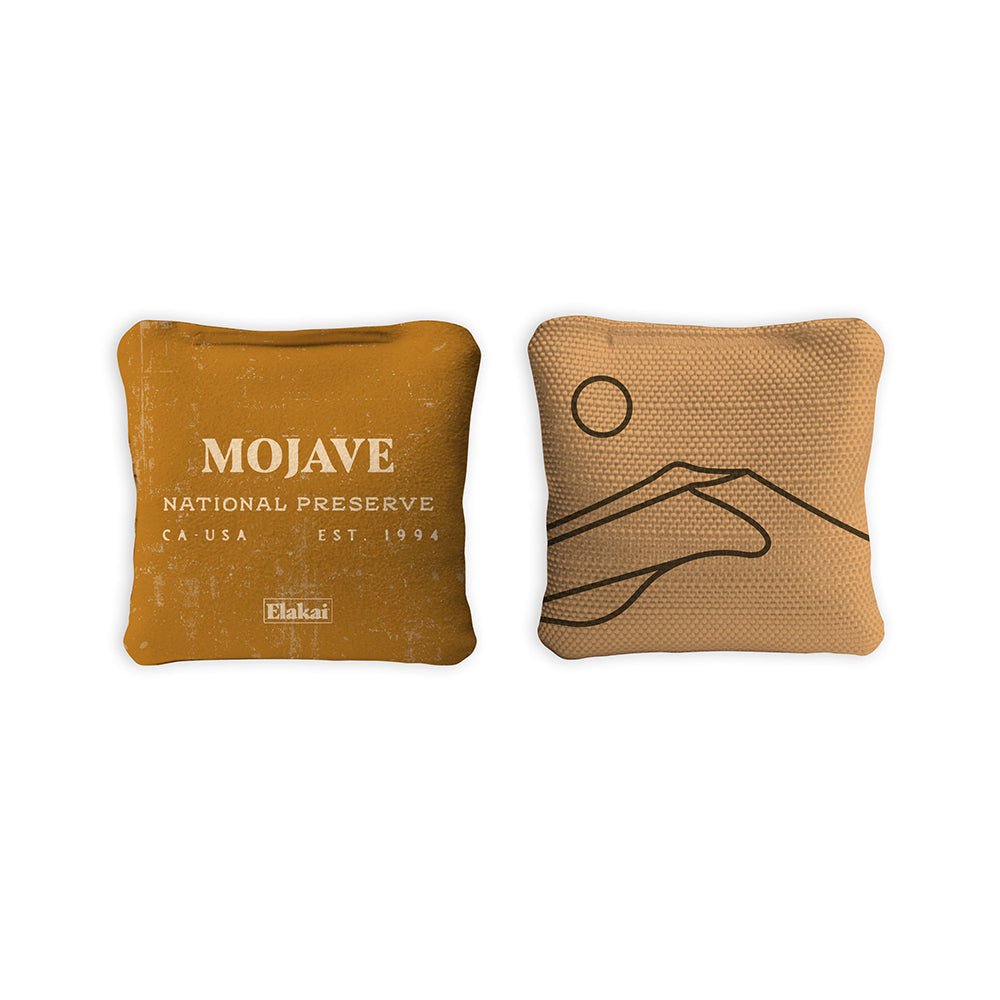National Parks Mojave Travel - Size Cornhole Bags, Gold - American Cornhole Association