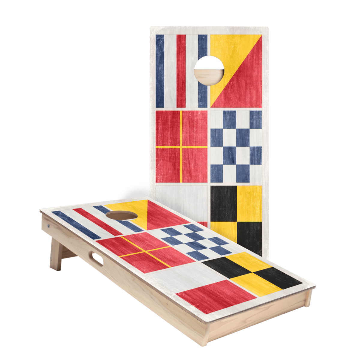 Nautical Flags Star Cornhole Boards, - American Cornhole Association