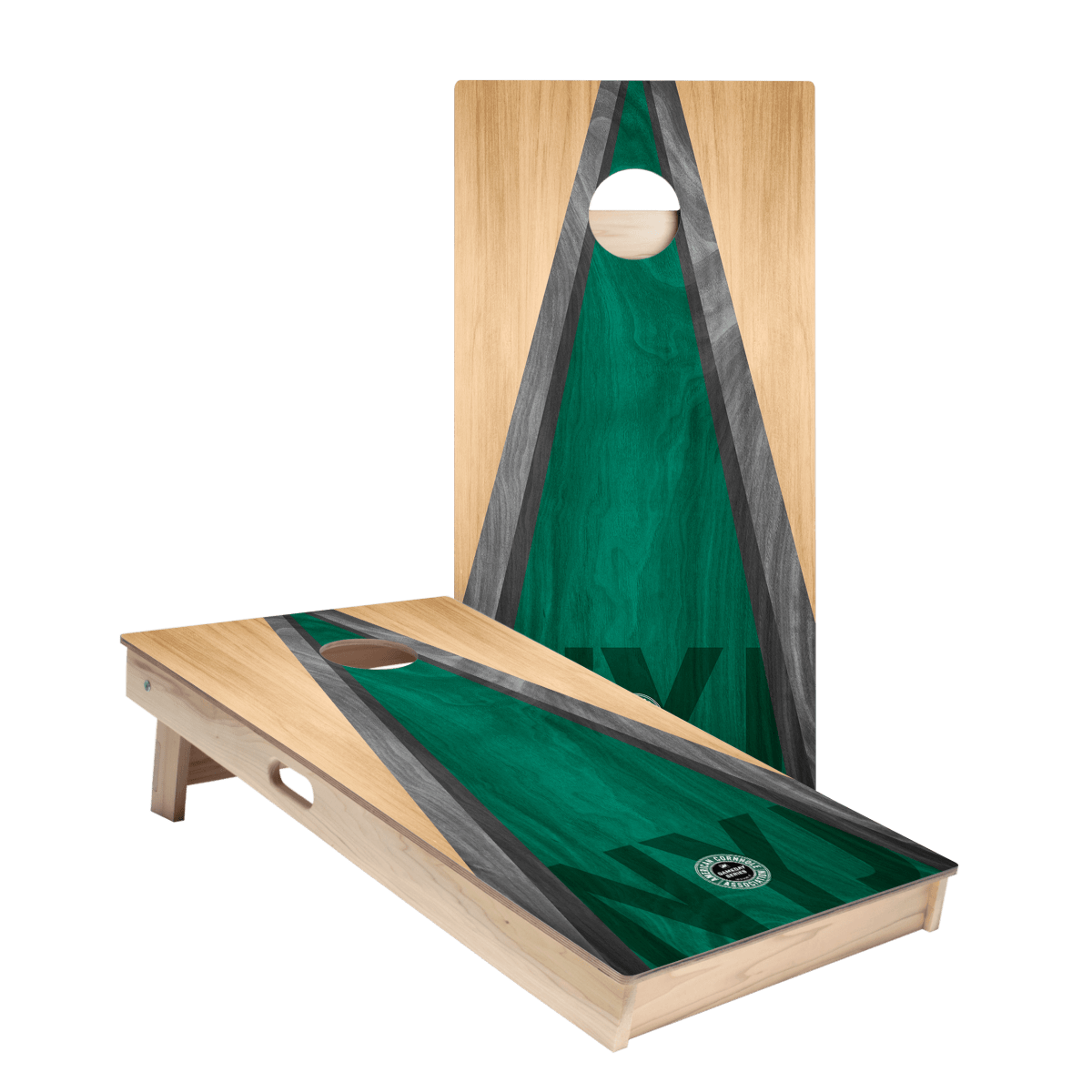 New York NYJ Football Gameday Classic Triangle Star Cornhole Boards, - American Cornhole Association