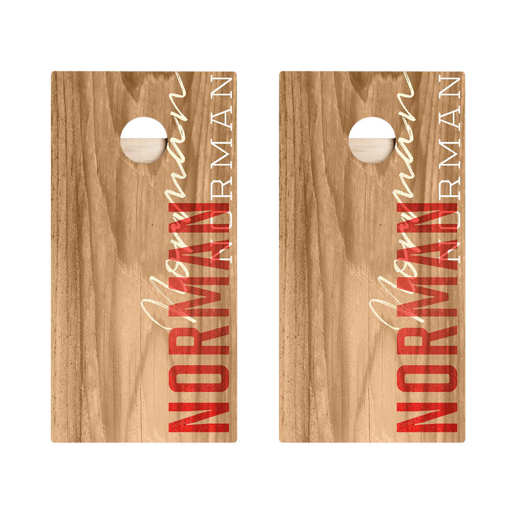 Norman Campus Gameday Star Cornhole Boards, - American Cornhole Association