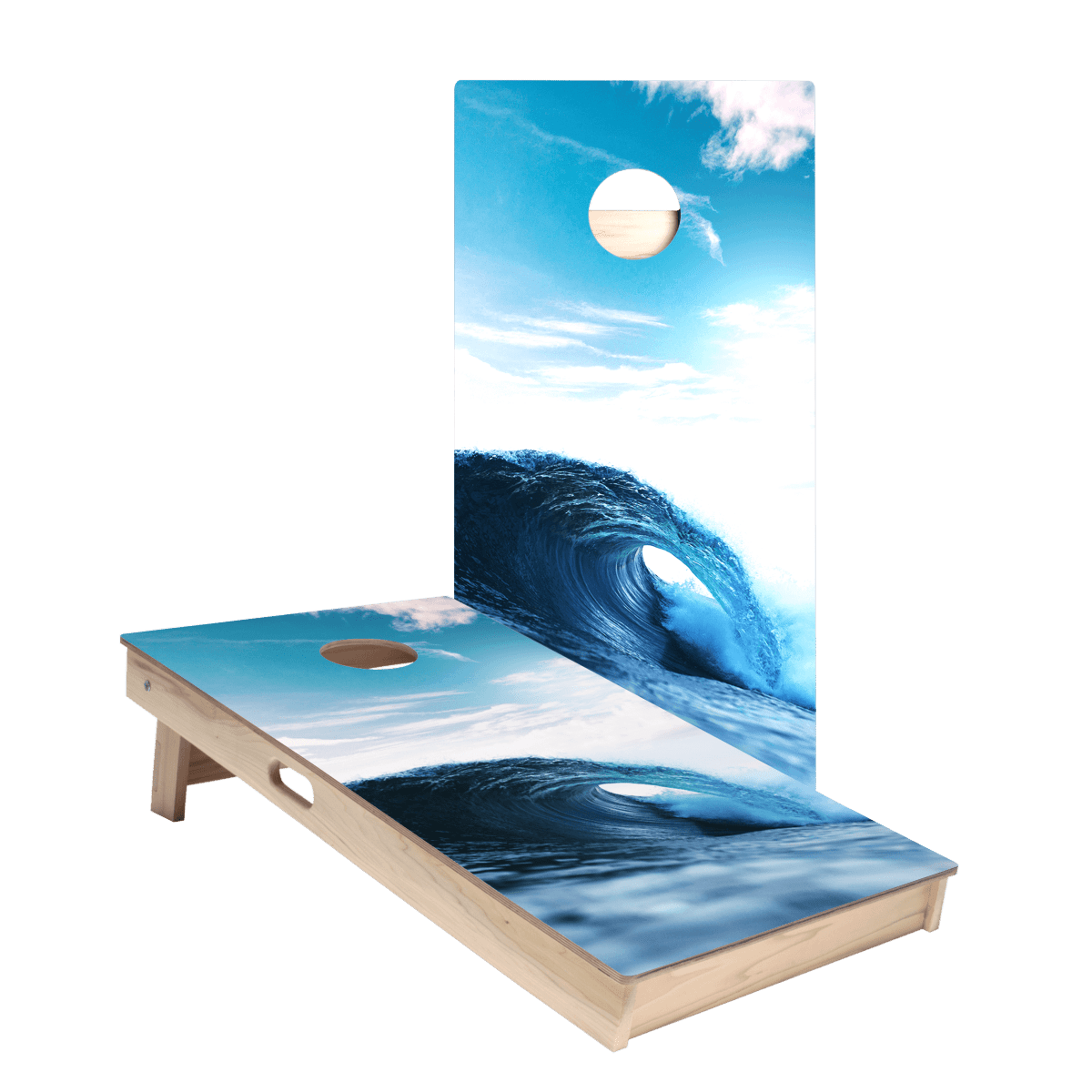 Ocean Wave Star Cornhole Boards - ACA - 000040 | American Cornhole Association