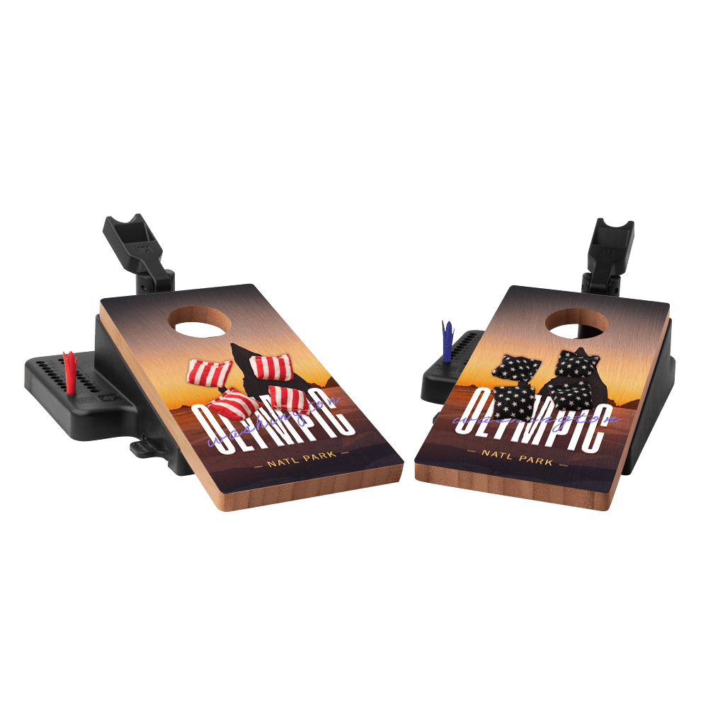 Olympic Double Chuck Mini Cornhole Tabletop Game, - American Cornhole Association