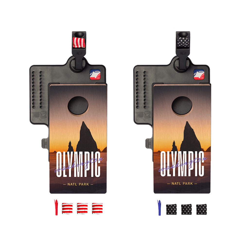 Olympic Double Chuck Mini Cornhole Tabletop Game, - American Cornhole Association