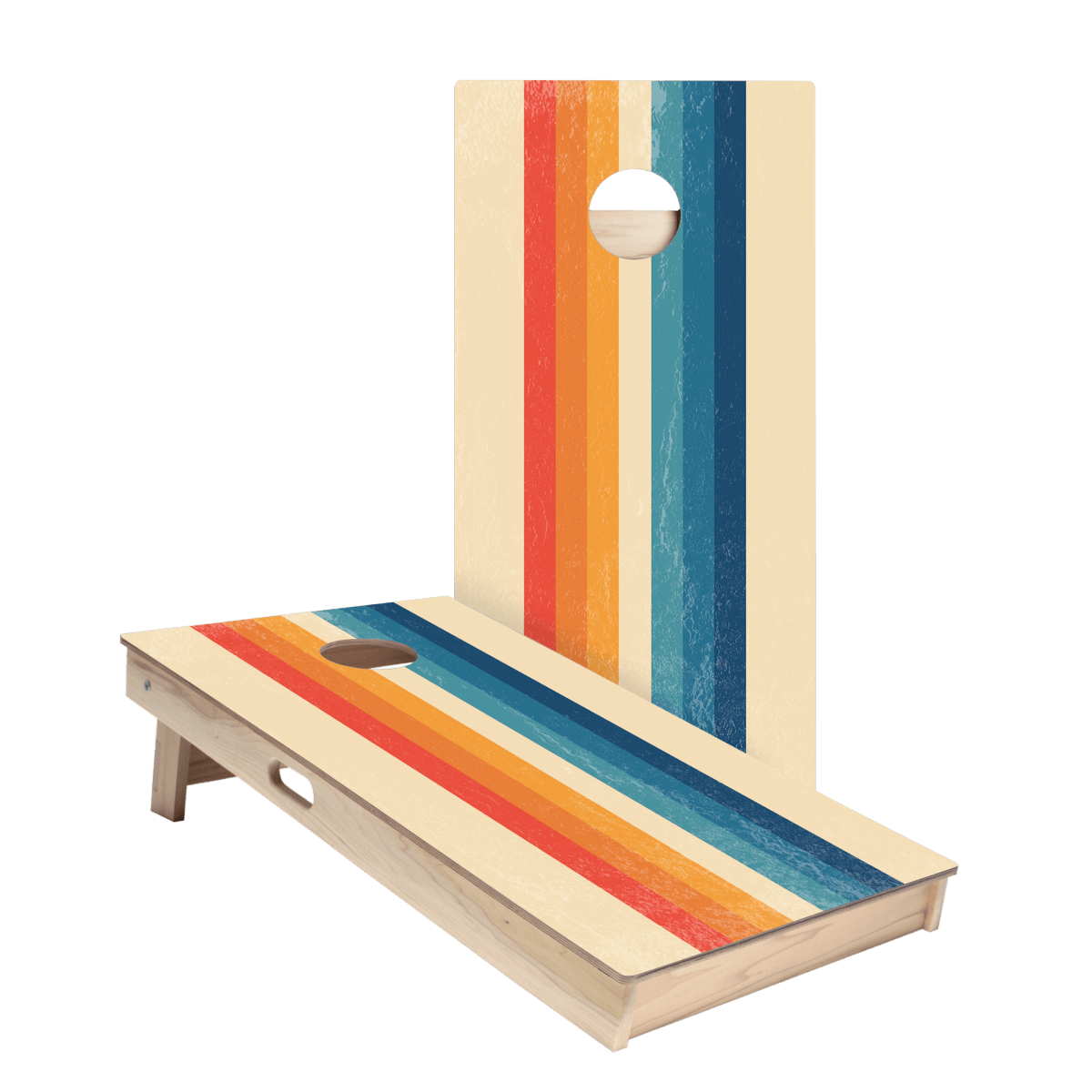 Ombre Multi - Stripe Star Cornhole Boards - ACA - 000312 | American Cornhole Association