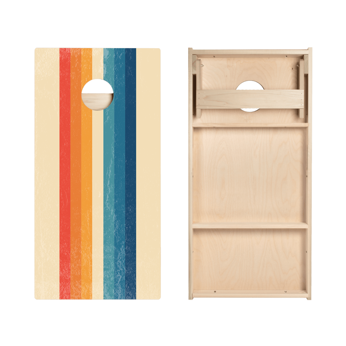 Ombre Multi - Stripe Star Cornhole Boards - ACA - 000312 | American Cornhole Association