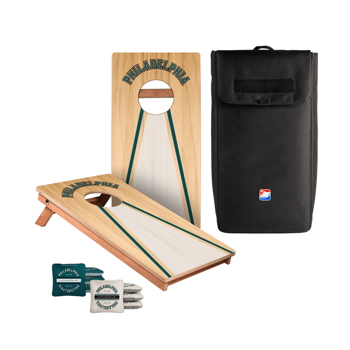Philadelphia Football Gameday Backyard 1x2 ft Cornhole Board Set - WACA - 500448 - WB | American Cornhole Association