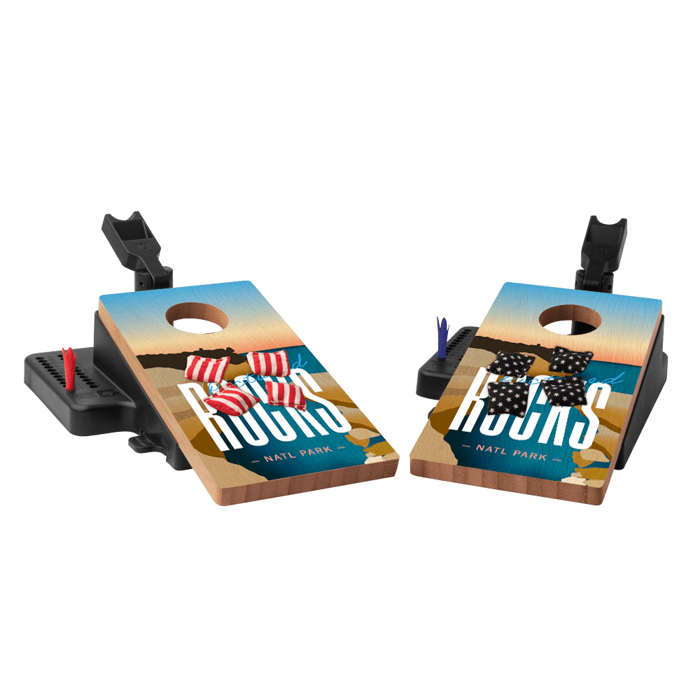 Pictured Rocks Double Chuck Mini Cornhole Tabletop Game, - American Cornhole Association