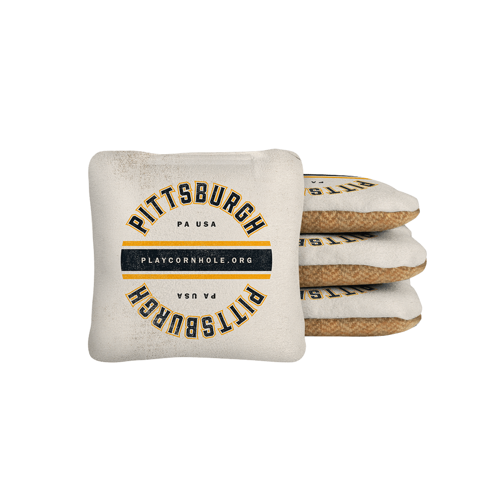 Pittsburgh Football Gameday Backyard 1x2 ft Cornhole Board Set - WACA - 500449 - WB | American Cornhole Association