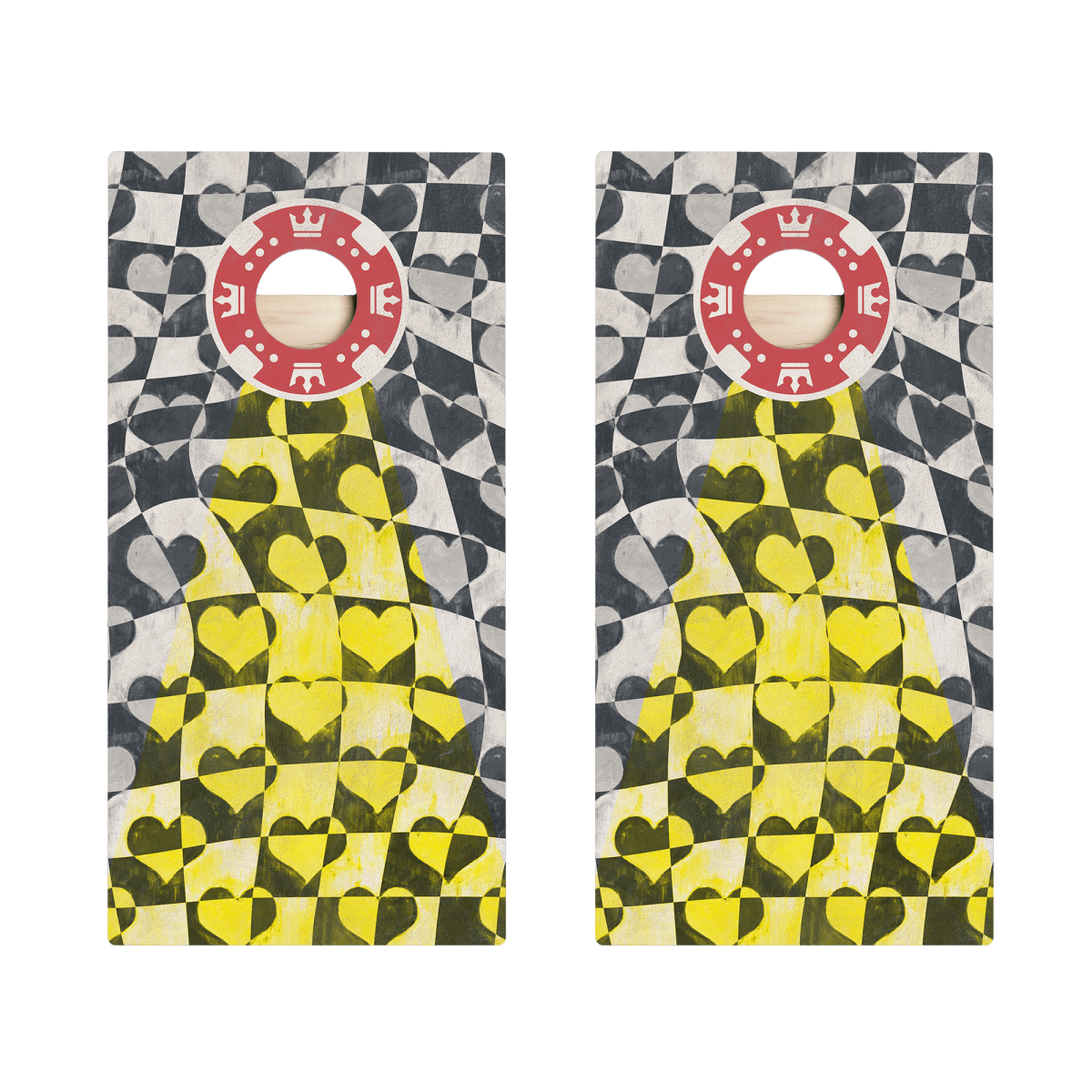 Poker Hearts Limited Edition Star Cornhole Boards | 02.25 Drop - American Cornhole Association