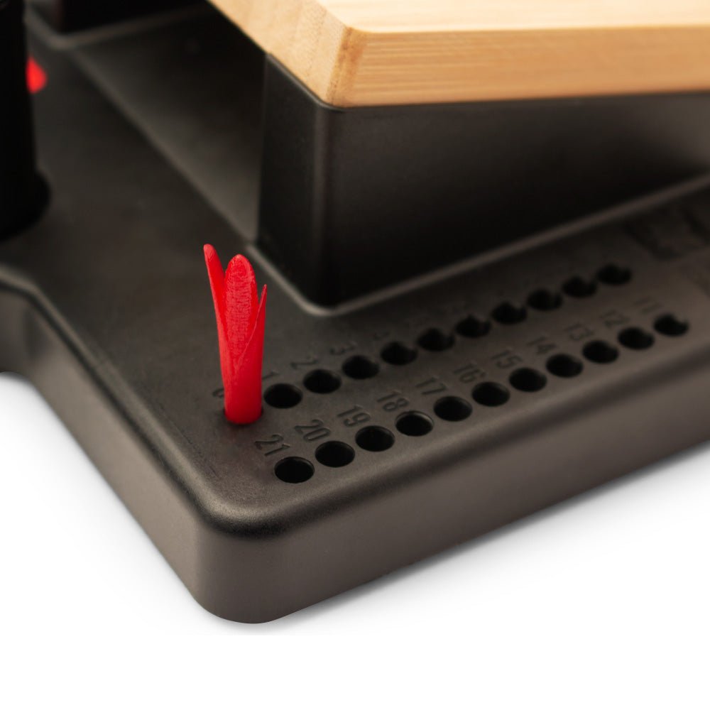 Red Hibiscus Double Chuck Mini Cornhole Tabletop Game, - American Cornhole Association