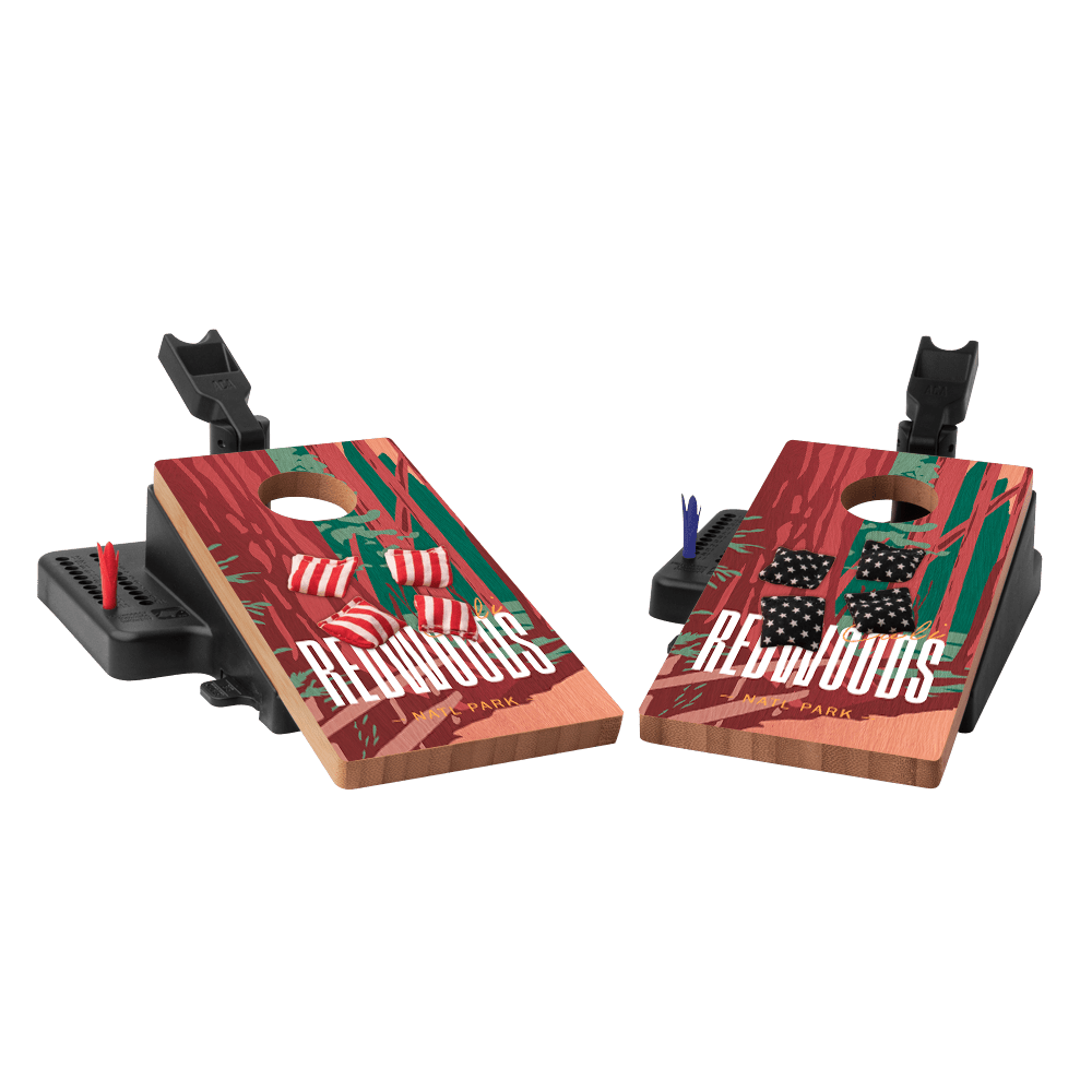 Redwoods Double Chuck Mini Cornhole Tabletop Game, - American Cornhole Association
