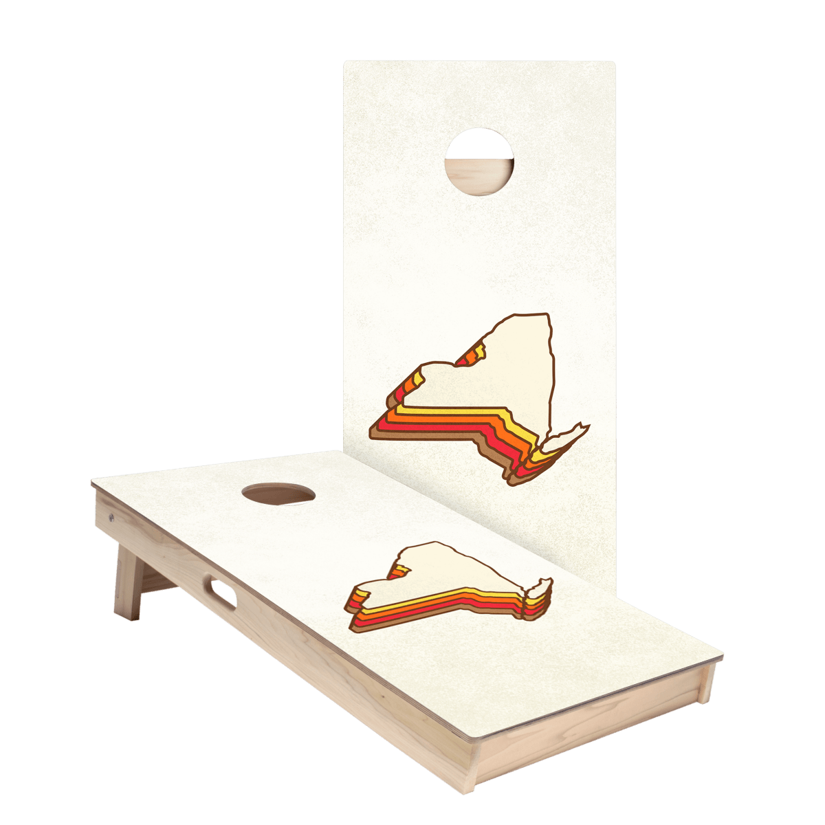 Retro New York Star Cornhole Boards, - American Cornhole Association