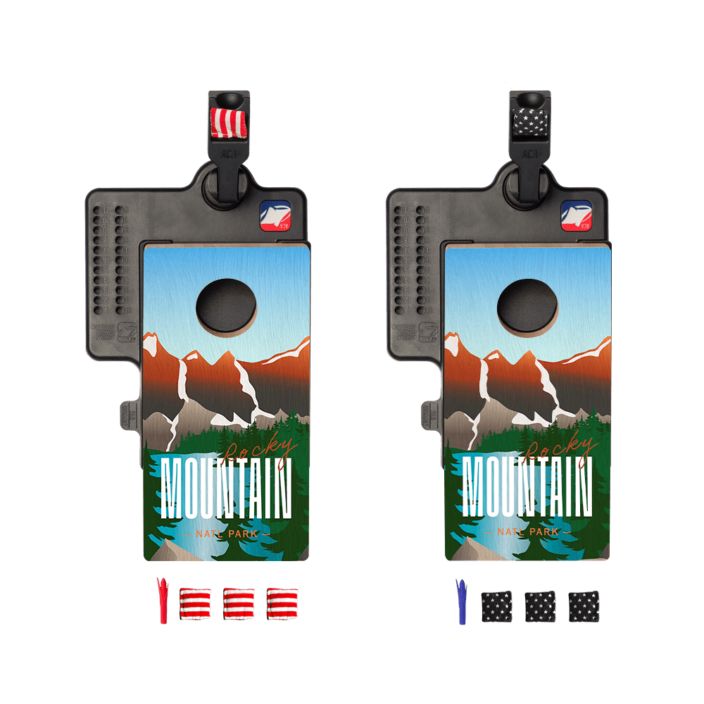 Rocky Mountain Double Chuck Mini Cornhole Tabletop Game, - American Cornhole Association