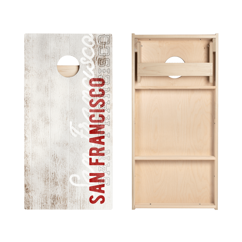 San Francisco Football Vintage Gameday Star Cornhole Boards - American Cornhole Association
