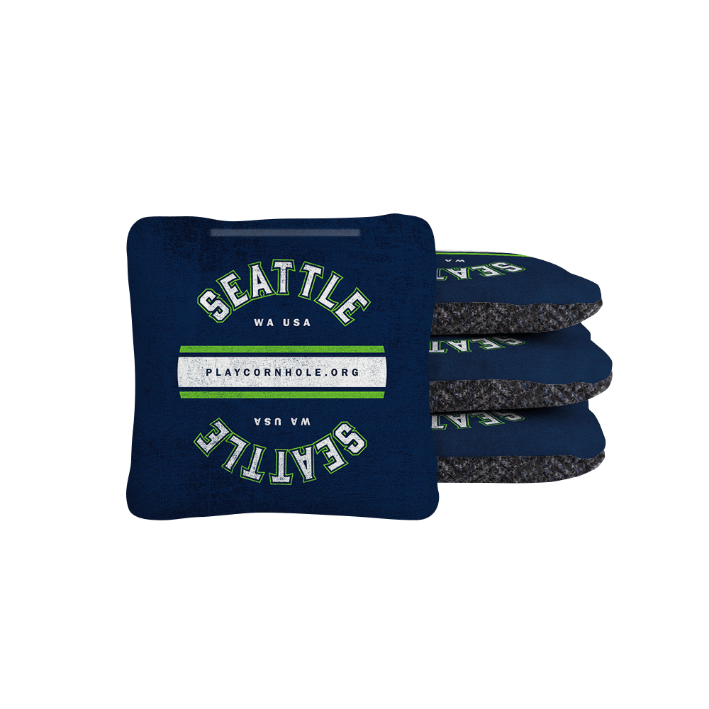 Seattle Football Gameday Backyard 1x2 ft Cornhole Board Set - WACA - 500451 - WB | American Cornhole Association