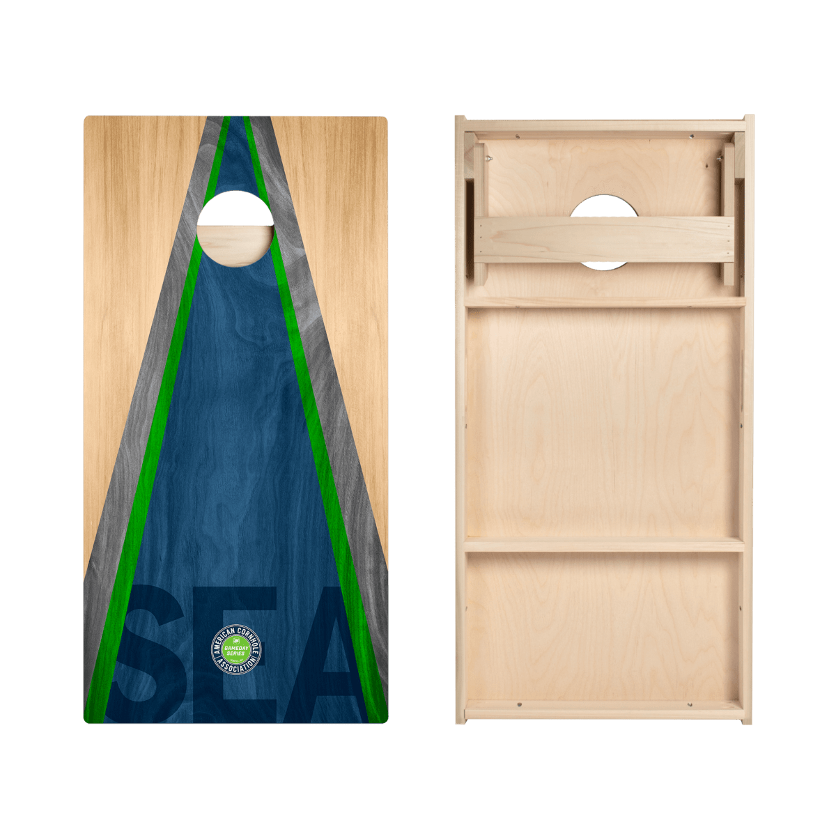 Seattle Football Gameday Classic Triangle Star Cornhole Boards, - American Cornhole Association