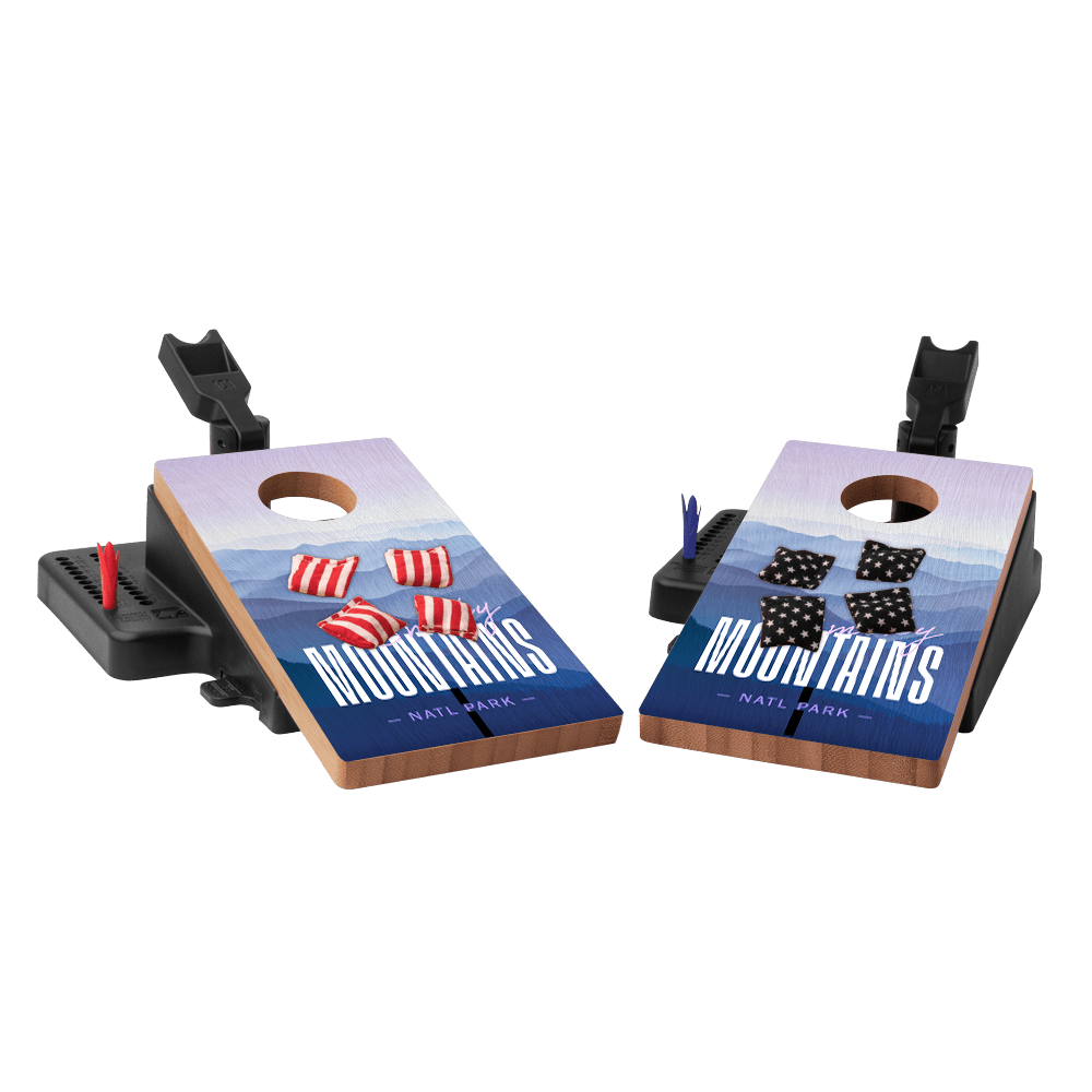 Smoky Mountains Double Chuck Mini Cornhole Tabletop Game, - American Cornhole Association