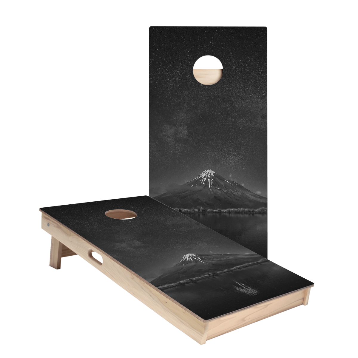 Starry Sky Mountain Star Cornhole Boards, - American Cornhole Association