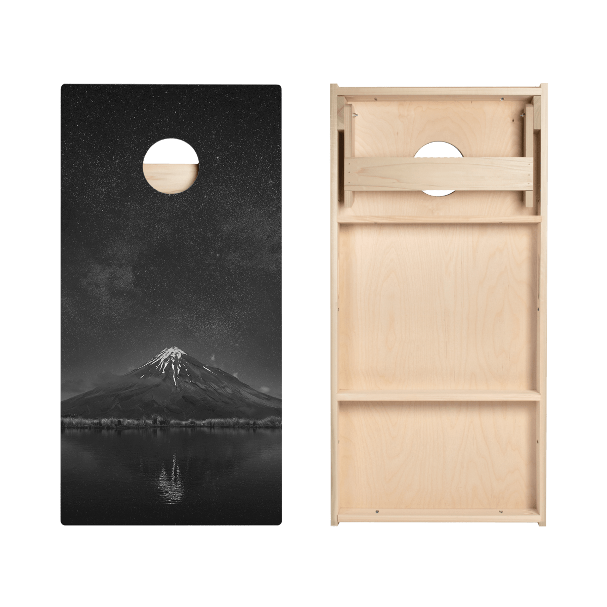 Starry Sky Mountain Star Cornhole Boards, - American Cornhole Association