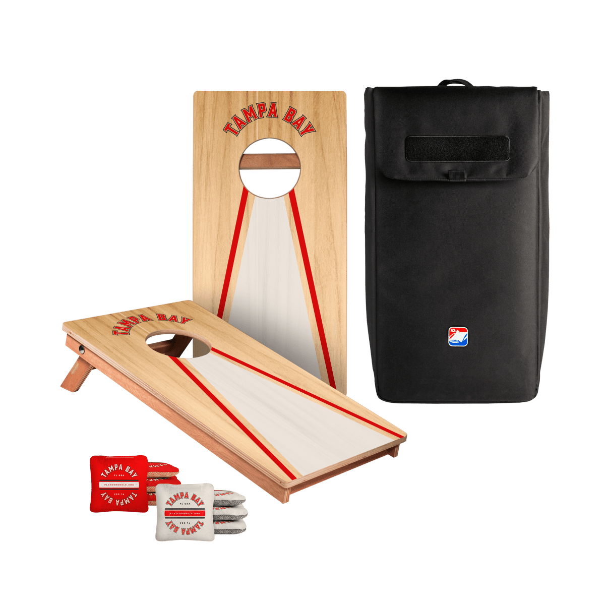 Tampa Bay Football Gameday Backyard 1x2 ft Cornhole Board Set - WACA - 500452 - WB | American Cornhole Association