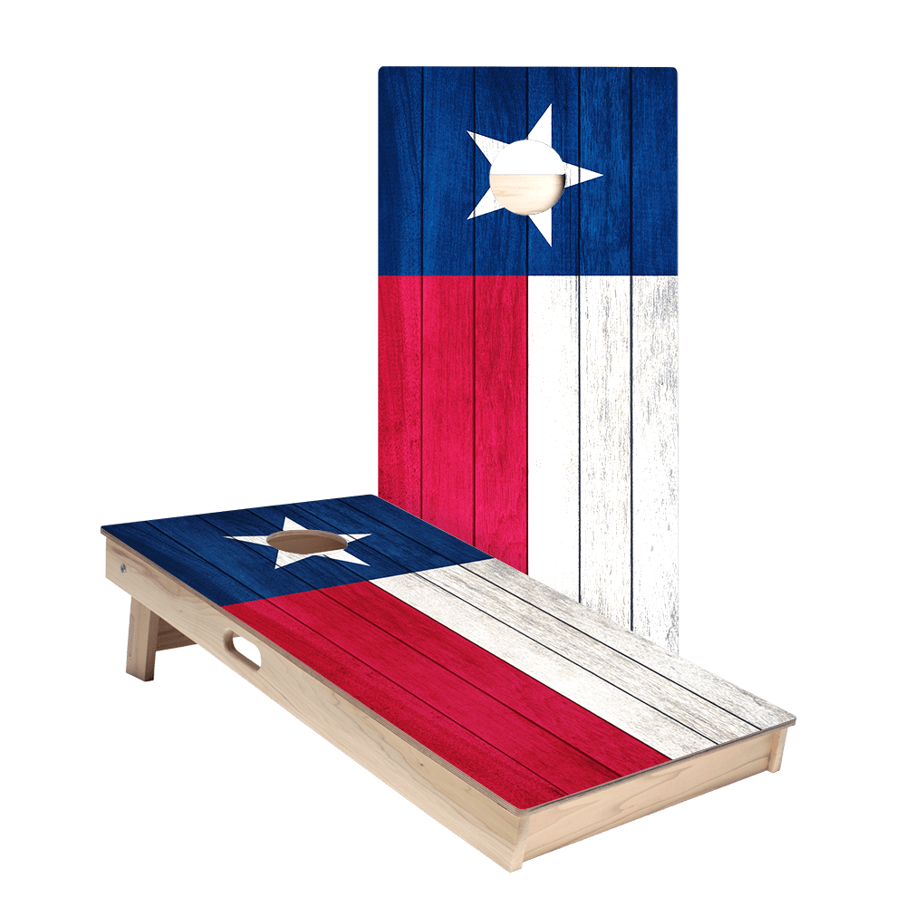 Texas Flag Star Cornhole Boards - ACA - 000036 | American Cornhole Association