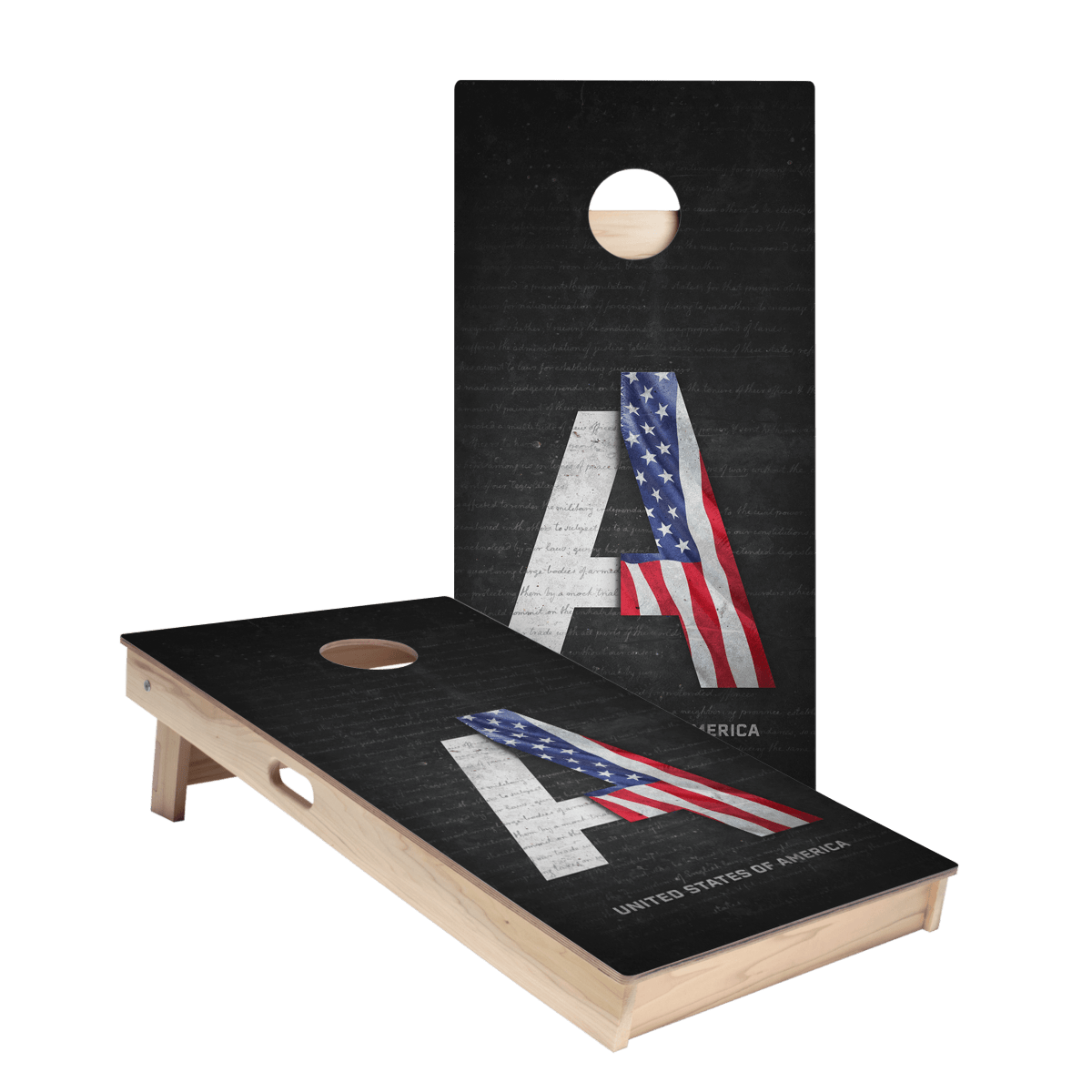 United States Flag Constitution Star Cornhole Boards - ACA - 000281 | American Cornhole Association