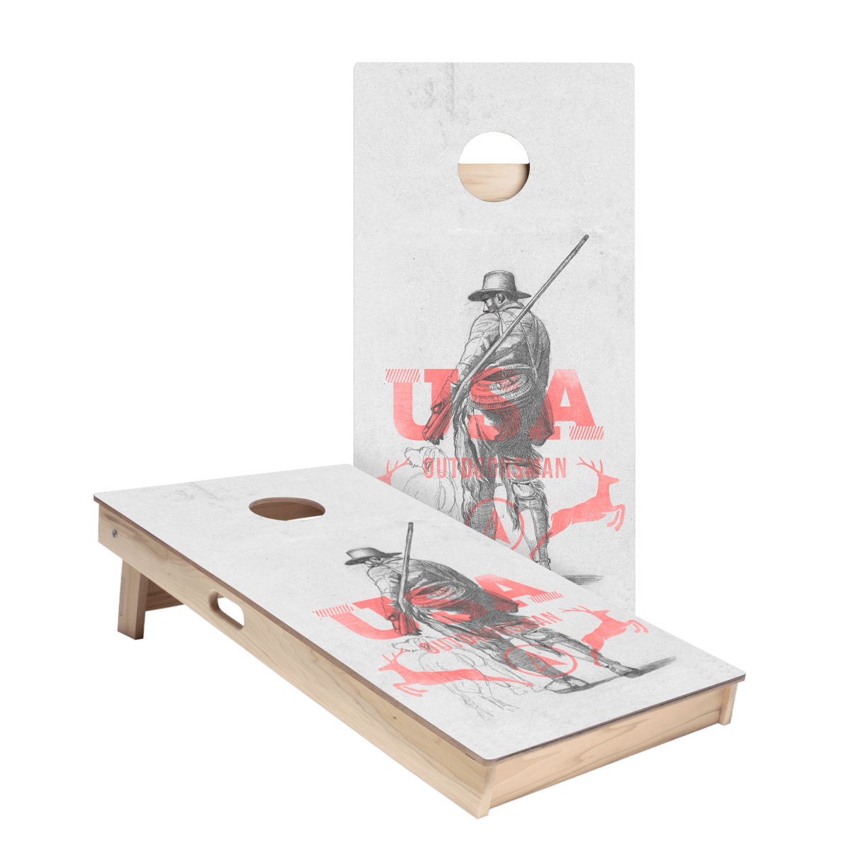 USA Outdoorsman Star Cornhole Boards - ACA - 000393 | American Cornhole Association