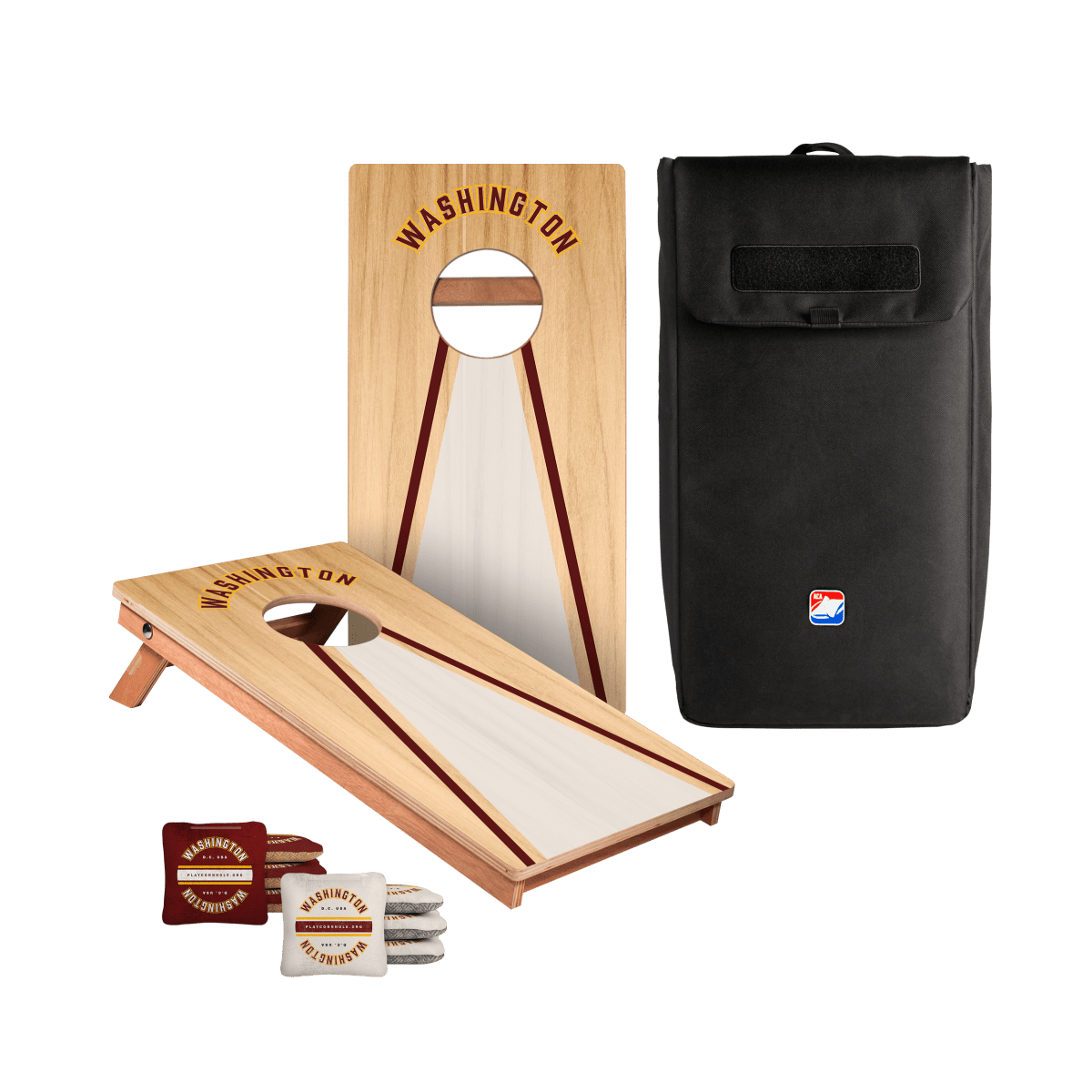 Washinton Football Gameday Backyard 1x2 ft Cornhole Board Set - WACA - 500454 - WB | American Cornhole Association