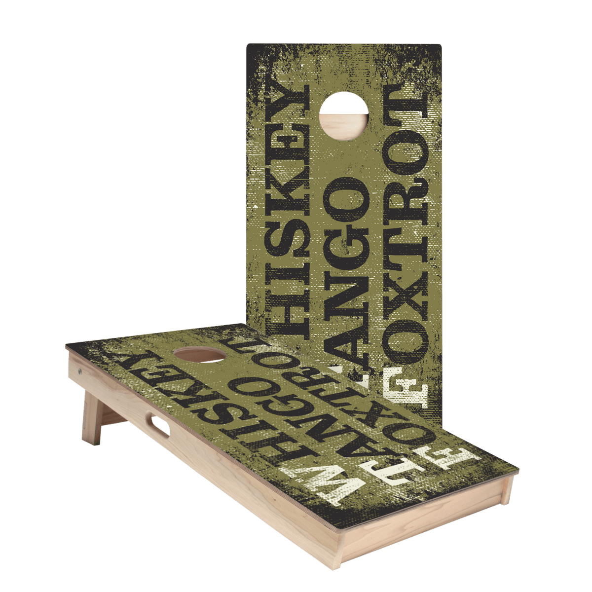 Whiskey Tango Foxtrot Star Cornhole Boards - ACA - 000167 | American Cornhole Association