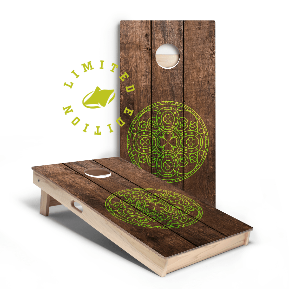 Wood Irish Pub Limited Edition Star Cornhole Boards | 03.25 Drop - American Cornhole Association