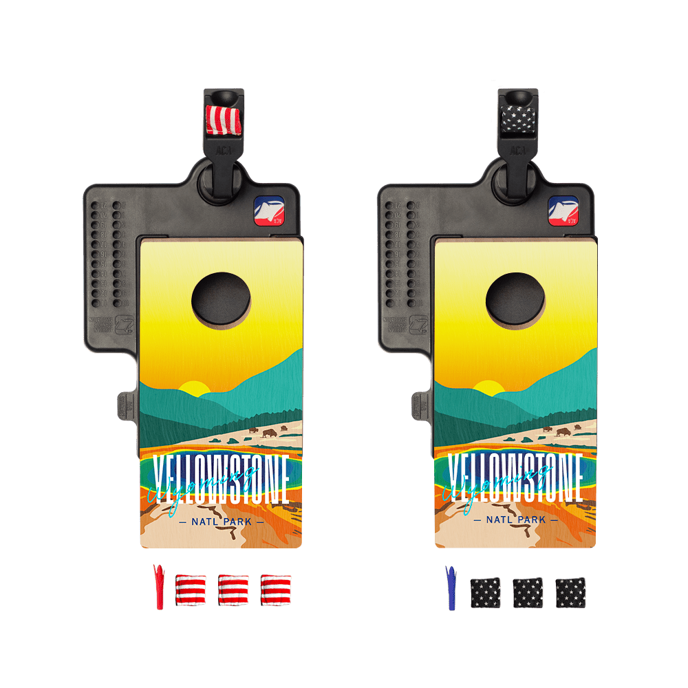 Yellowstone Double Chuck Mini Cornhole Tabletop Game, - American Cornhole Association