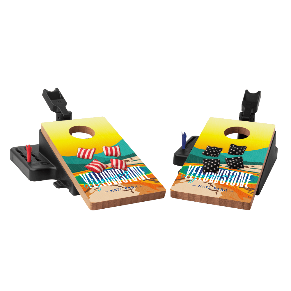 Yellowstone Double Chuck Mini Cornhole Tabletop Game, - American Cornhole Association